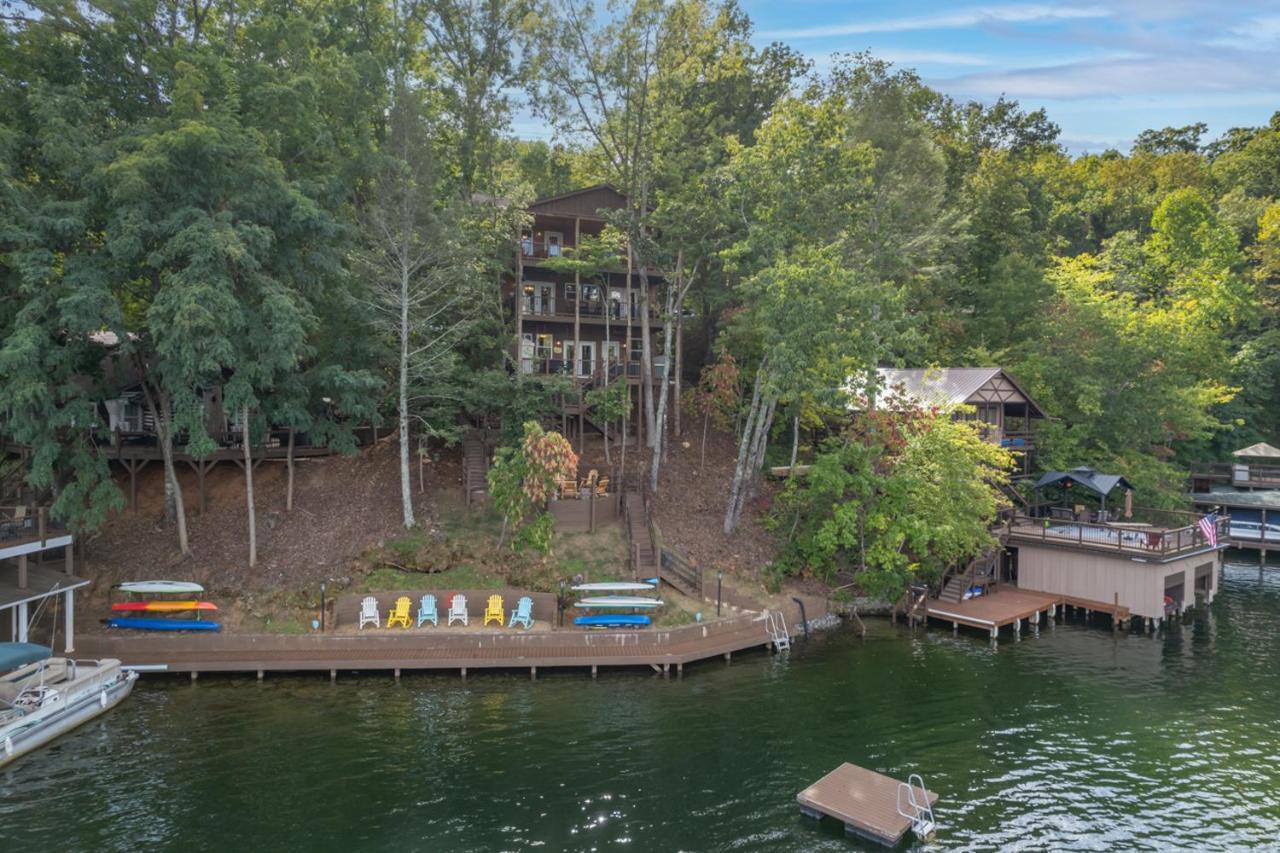Russell'S Fort At White Oak Point: Historical Cabin On Lake Lure, Luxury, Direct Lake Access! Βίλα Εξωτερικό φωτογραφία