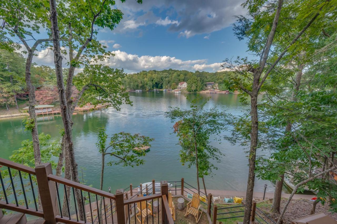 Russell'S Fort At White Oak Point: Historical Cabin On Lake Lure, Luxury, Direct Lake Access! Βίλα Εξωτερικό φωτογραφία